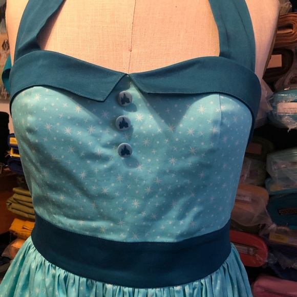 Disney Dress Shop Magic Kingdom Retro Halter Dress Size S - Picture 11 of 14